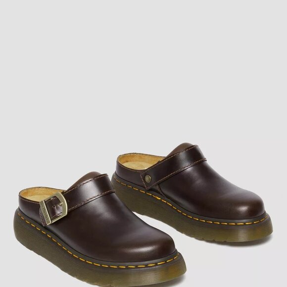 Dr. Martens Laketen Size Men's Sz 11 Atlas Leather Slingback Platform Mules NEW - Picture 12 of 15